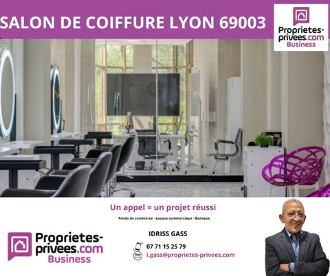 EXCLUSIVITE  LYON 69003 - FONDS DE COMMERCE   SALON DE COIFFURE 35000 69003 Lyon
