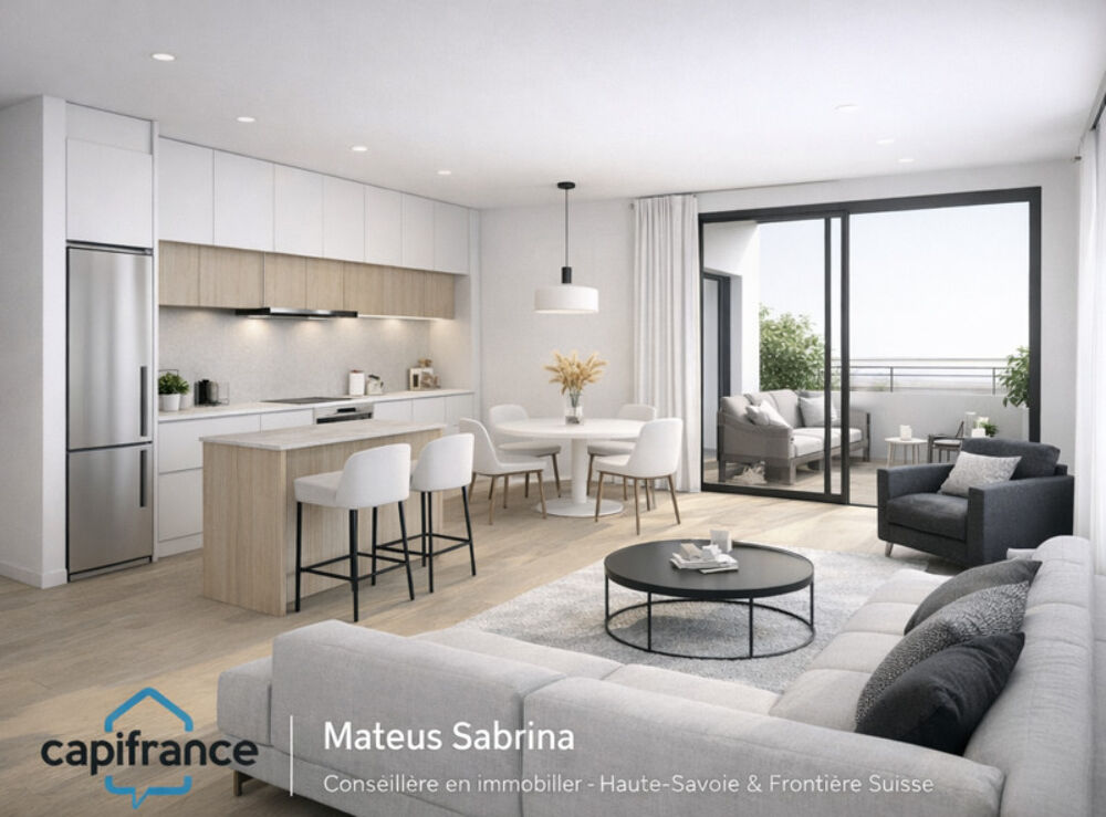 À VENDRE  T4 NEUF DE 85,35 m² AVEC DOUBLE TERRASSE  THONON-LES-BAINS