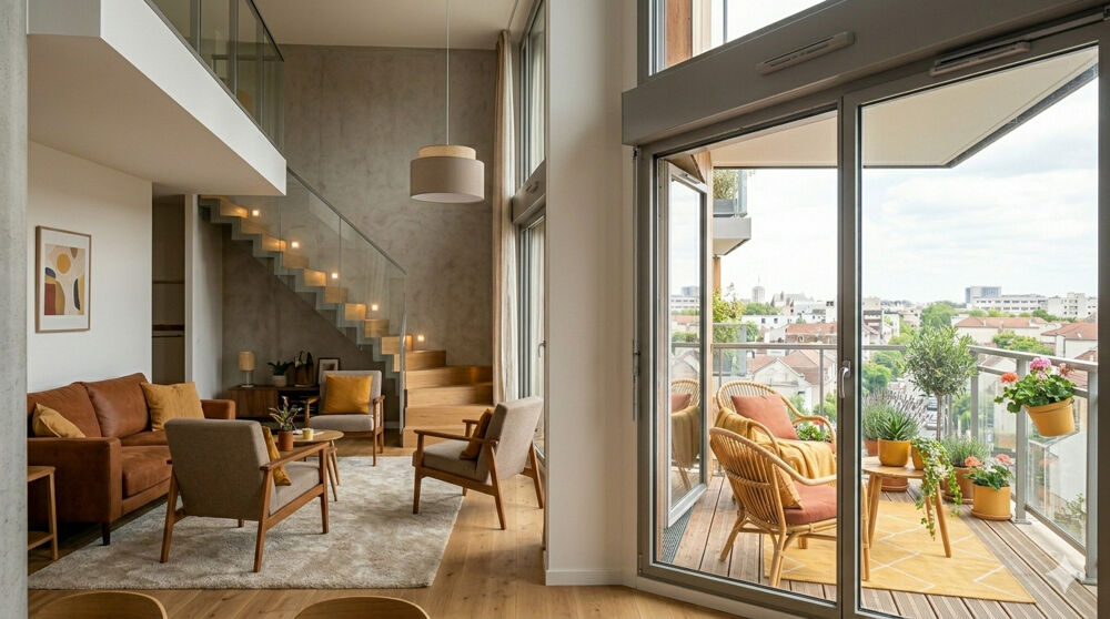 Vente Appartement - RARE T5 EN DUPLEX avec BALCON et PARKING PROCHE TRANSPORTS - Saint denis