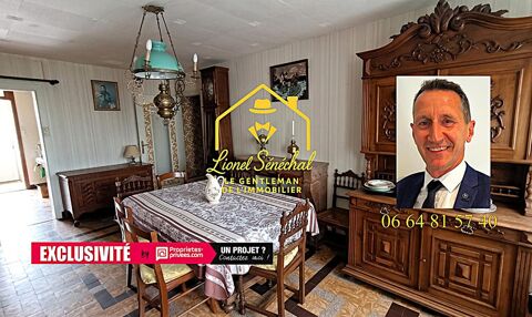   Maison de bourg  de plain - pied 6 pièces de 102 m2  avec un grand garage sur une parcelle de 400 m2 Maison - 6 pièce(s) - 102 m²