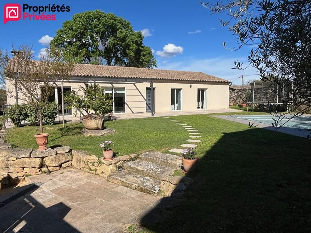 A seulement 8 min d'Uzès ! Jolie maison de plain-pied avec tous les atouts ! !