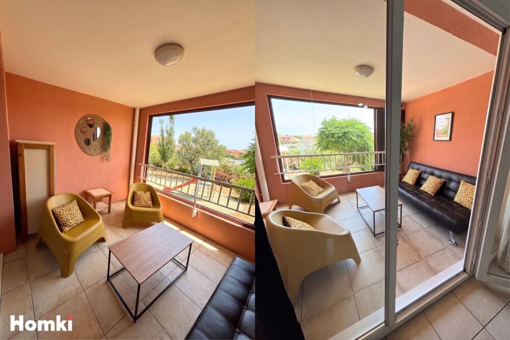 LE BARCARÈS  CAP COUDALÈRE  T2 33 m²+ LOGGIA 8 m² PISCINE  PARKING  LIBRE DE BAIL