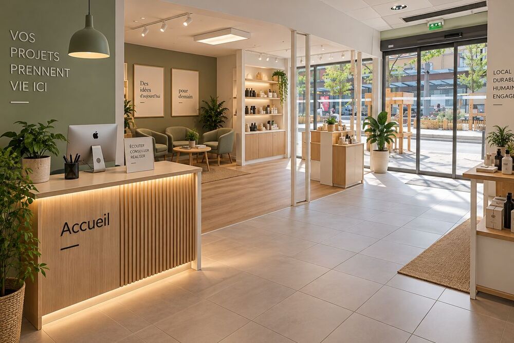 Local commercial ou professionnel de 213 m² - VILLEURBANNE