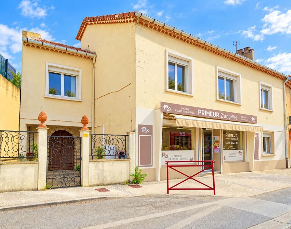 Vente Maison Salindres - Ensemble immobilier  - Appartement + Local commercial loué Salindres