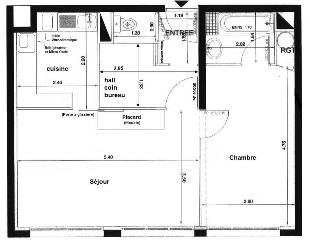 Appartement de 50m2 à louer sur Rennes