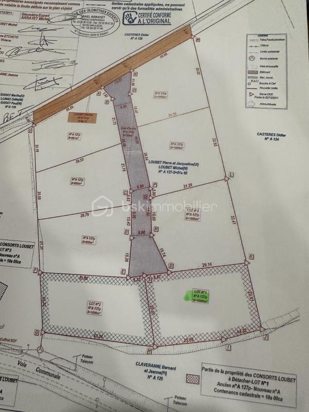 Vente Terrain TERRAIN CONSTRUCTIBLE A SAISIR Arancou