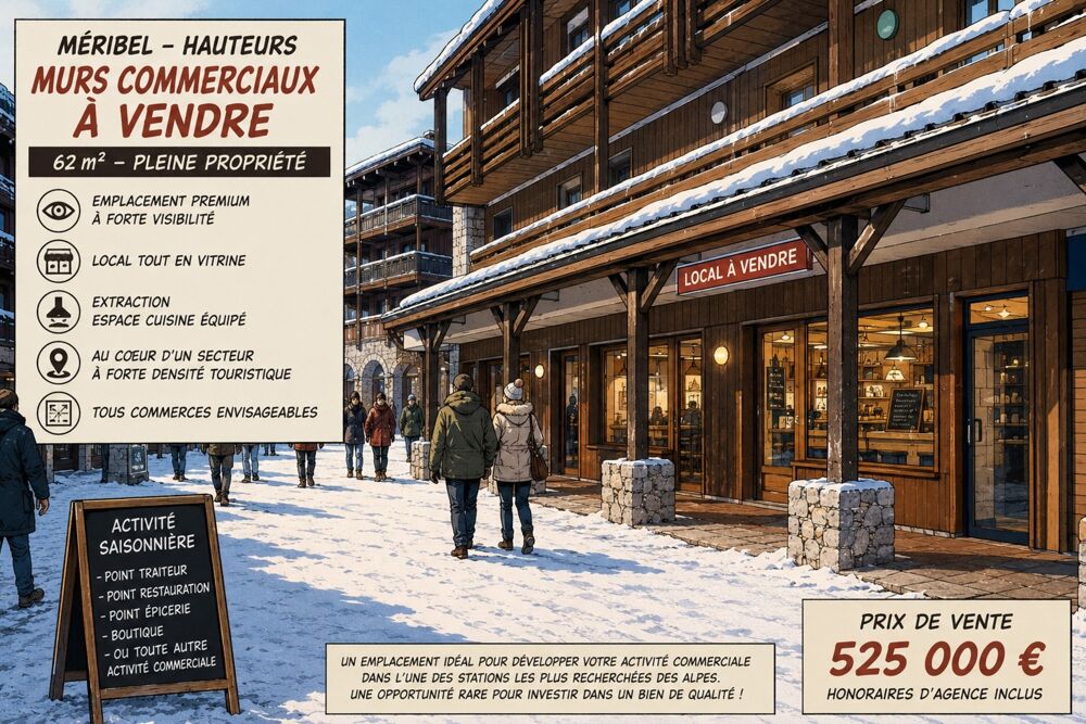   Local/bureau à vendre MERIBEL LES ALLUES (73) 