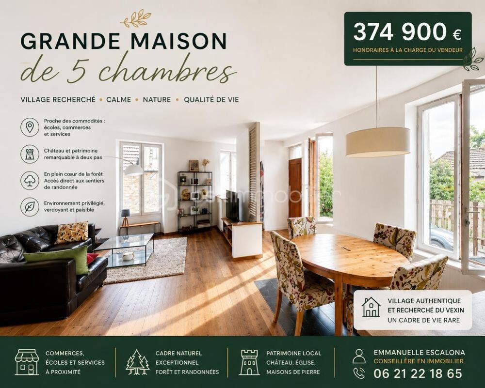 Maison 5 chambres nature et accessibilité