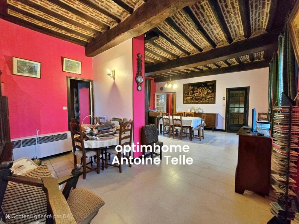 Le Cateau - Maison semi-individuelle à double accès avec garage, devanture & jardin clos sur 960m²