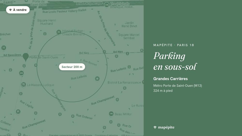 Vente Parking/Garage Stationnement Paris 18