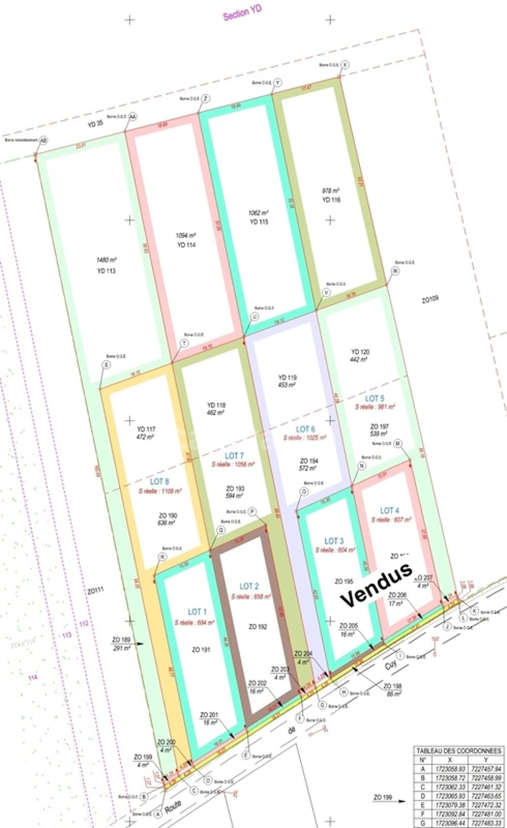 Vente Terrain Terrain à vendre de 674,00 m² SOUCY (89) Soucy