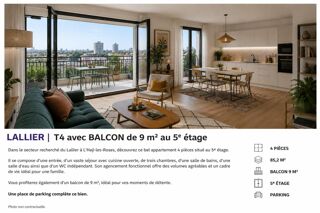  Appartement à vendre 4 pièces 86 m²