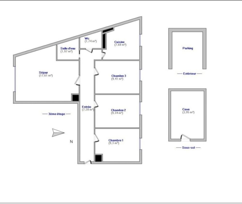 Appartement à vendre 4 pièces 64M2 - CHAMPIGNY SUR MARNE (94)