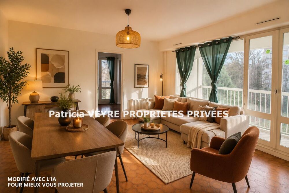 Saint Etienne 42100 Appartement 46m² 3 pièces une chambre une cave