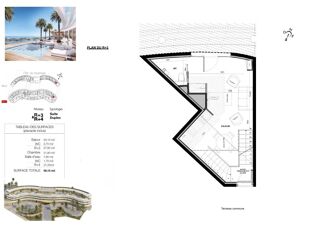  Appartement � vendre 2 pi�ces 59 m�