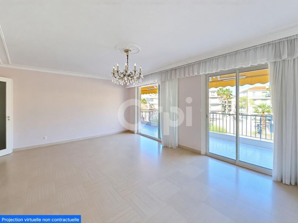 Vente Appartement Juan-les-Pins Centre – Emplacement n°1 à 100 m des plages, 94 m² à réinventer avec terrasse de 34 m² et aperçu mer Antibes