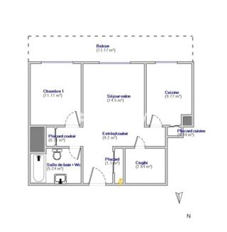  Appartement à vendre 2 pièces 53 m²