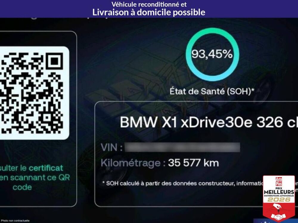 X1 xDrive 30e 326 DKG7 Design +Pack Evasion 2023 occasion 10150 Lavau