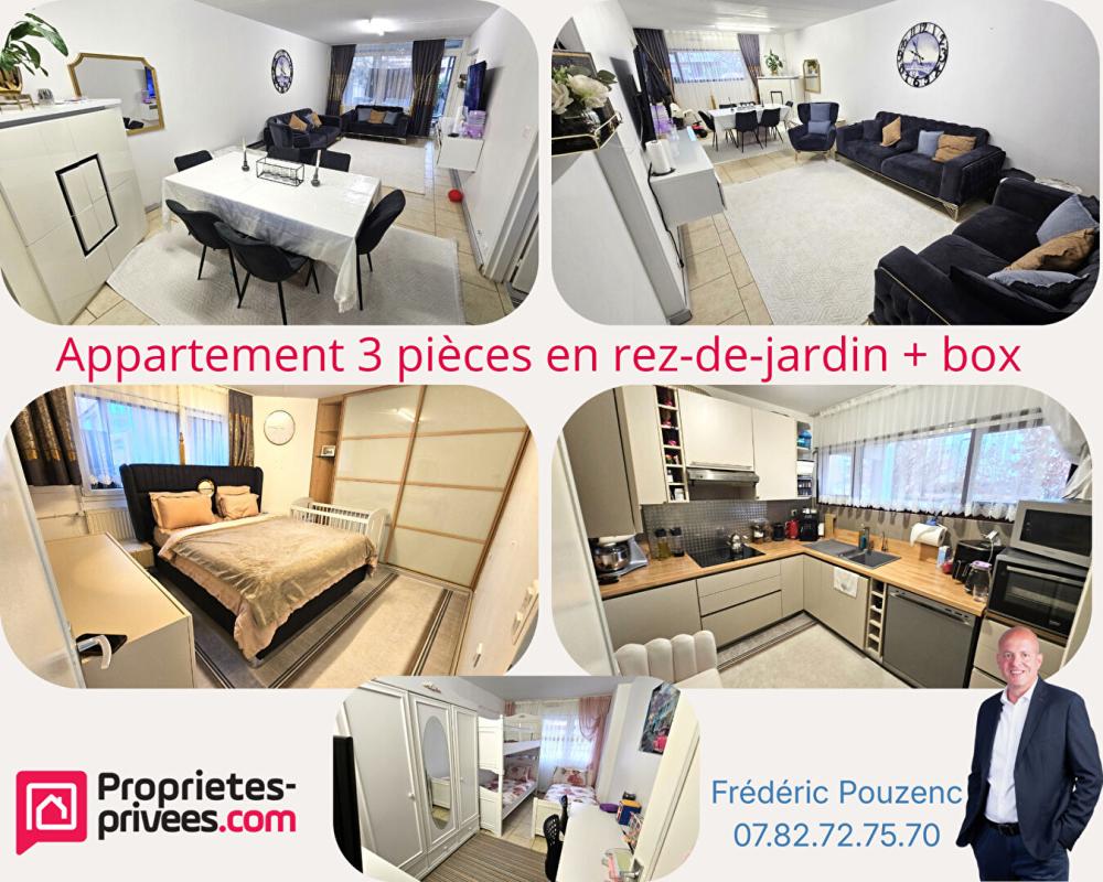 Guyancourt / Appartement 3 pièces en rez-de-jardin + box
