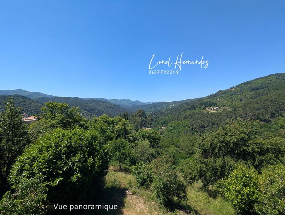 Vente Maison Mas cévenol avec piscine et terrain d'environ 1 hectare - Vue panoramique sur les Cévennes Sainte cecile d andorge