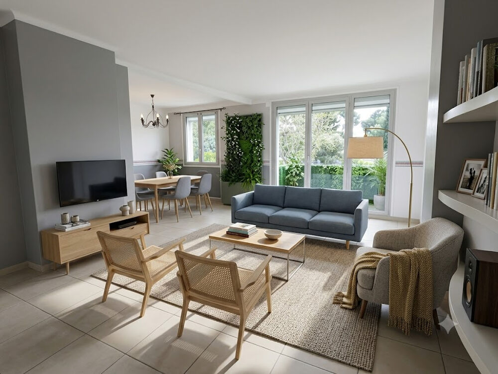 Martigues , App T3/4 de 71m2 ,plein sud , avec deux balcons et parking