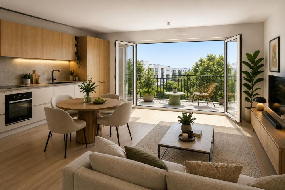 Vente Appartement T3 VAULX EN VELIN 60m²  - TERRASSE -  SÉJOUR/CUISINE OUVERTE Vaulx en velin