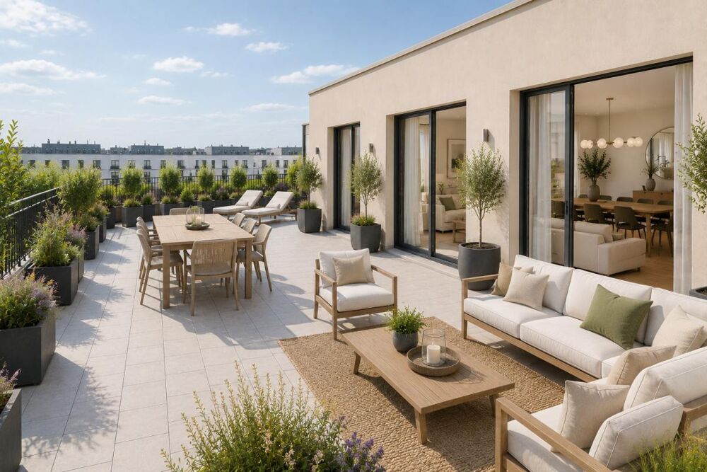 Exceptionnel 5 pièces avec immense terrasse  Thiais / Sainte-Marthe Parc  proche ligne 14