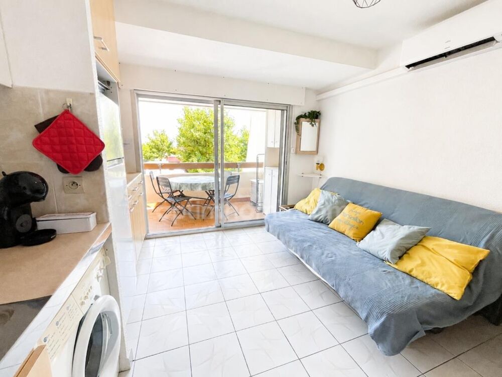 T2 rénové de 24 m² avec terrasse, climatisation et accès plage à Marseillan-Plage (34)