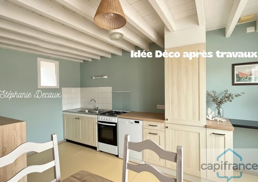 Vente Maison ? MAISON DE VILLE À VENDRE – HIRSON CENTRE (02500) – GARAGE 40 m² – 2 CHAMBRES Hirson