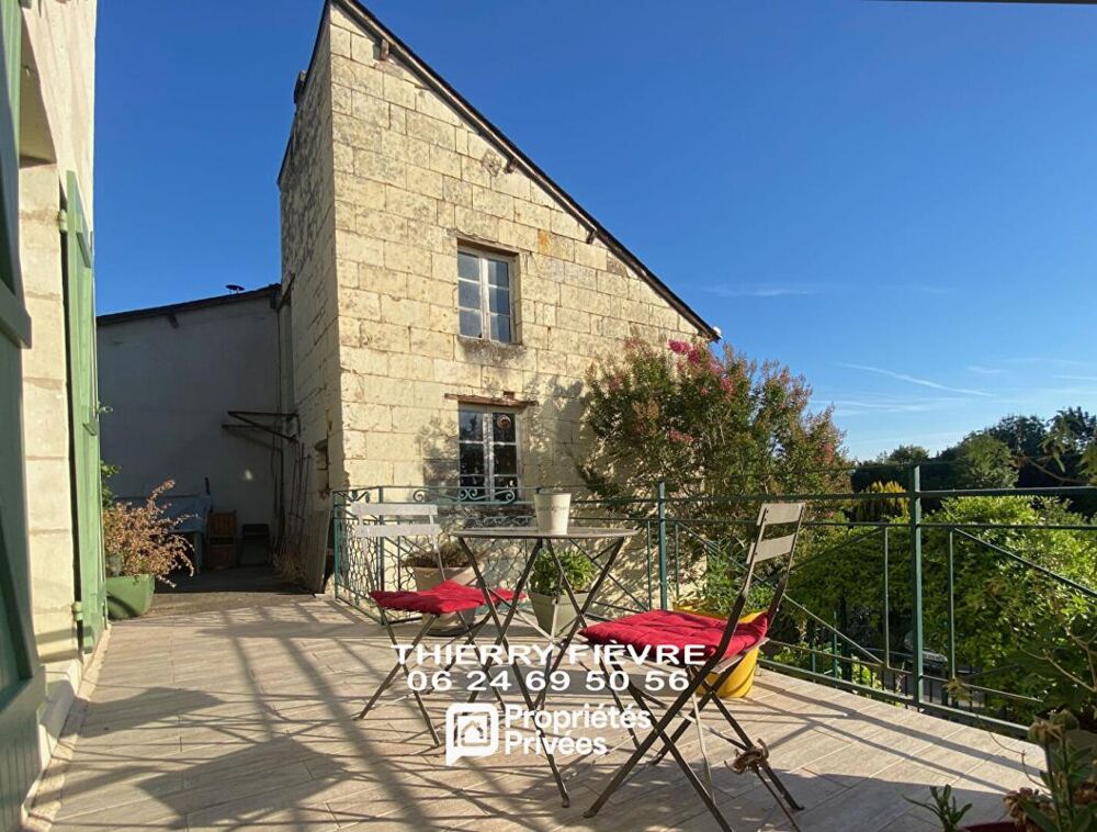 A VENDRE 49730 TURQUANT Maison 4 pièces de 74 m2 avec maison annexe à rénover, terrasse, jardin, cave