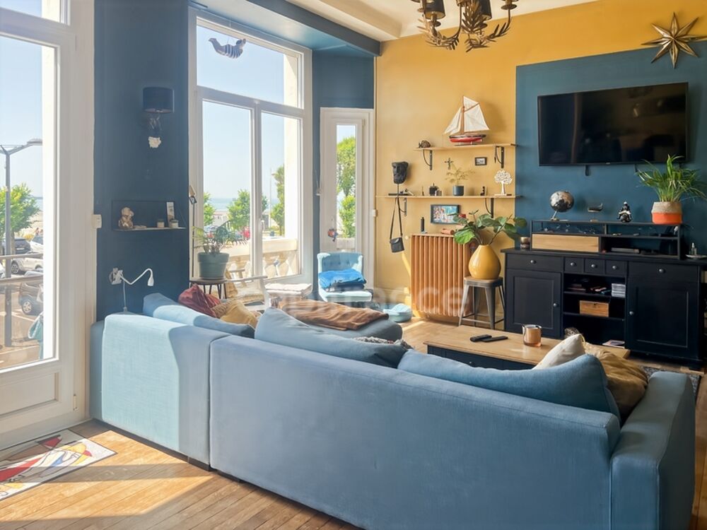 Vente Appartement À VENDRE - BOULOGNE-SUR-MER - VUE MER - APPARTEMENT D'EXCEPTION -163 M2 -7 PIÈCES - 5 CHAMBRES - GARAGE - CAVE - Boulogne sur mer