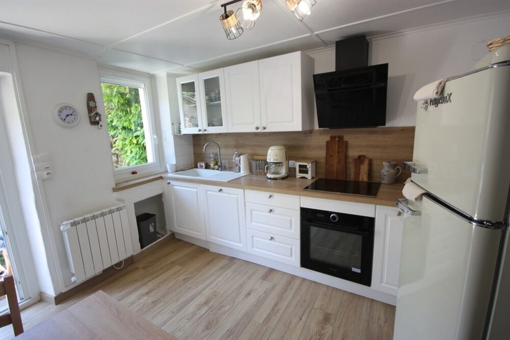 Dpt Ain (01), à vendre CHALEY maison P3 de 52 m² avec terrain non attenant de 351 m²