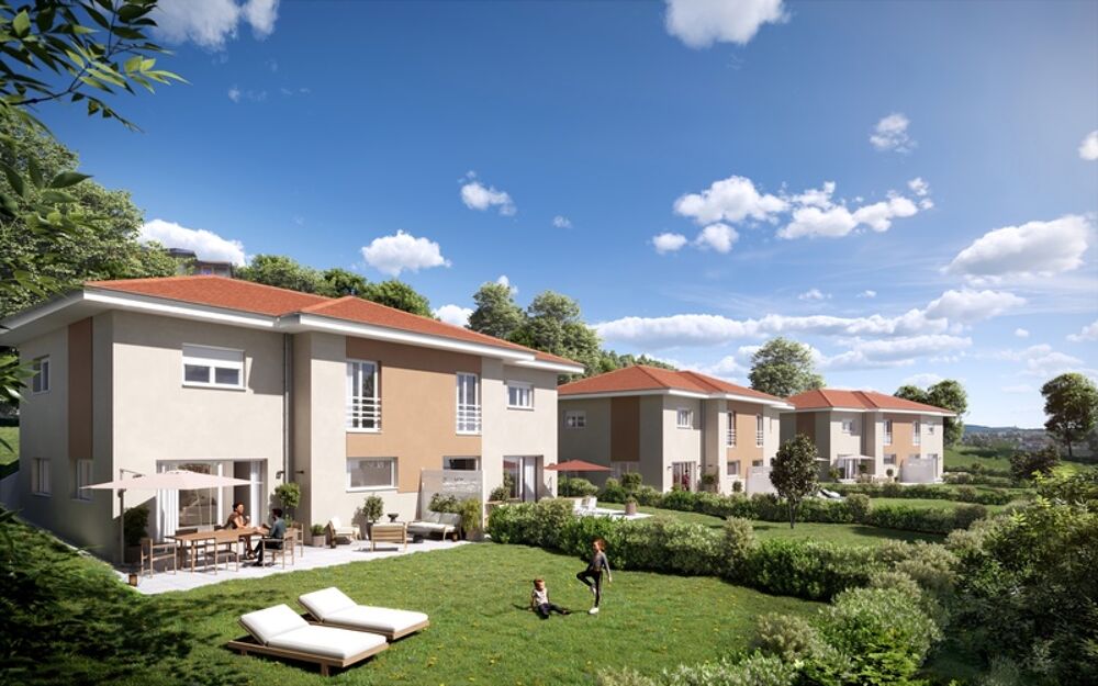 À vendre  Maison jumelée T4 de 97,10 m² avec terrain de 642 m² à Monnetier-Mornex (74)