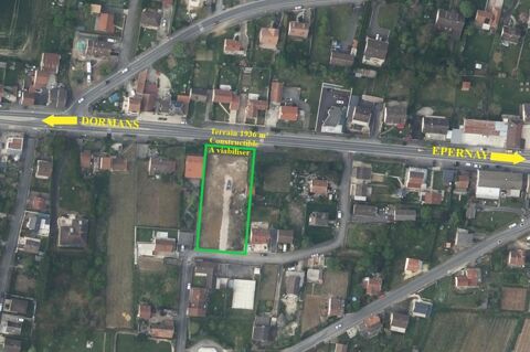 Dpt Marne (51), à vendre PORT A BINSON terrain  1936 m² constructible à viabiliser 110000 Port A Binson (51700)