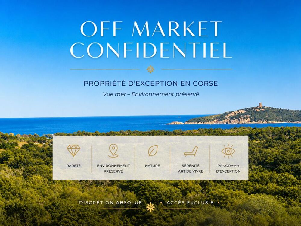 Vente Propriété/Château PROPRIÉTÉ D'EXCEPTION - DEMEURE DE CARACTÈRE AVEC VUE MER - STE LUCIE DE PORTO VECCHIO - CORSE DU SUD Sainte lucie de porto vecchio