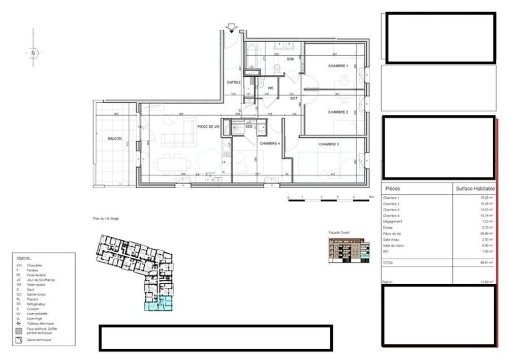 Appartement 5 pièces 97 m² · à Bourg en Bresse · 97 m² · 277 000 €
