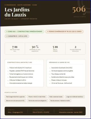  Terrain � vendre 506 m�