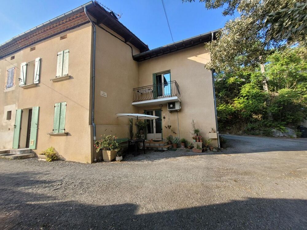 31540 MONTÉGUT-LAURAGAIS- Maison de village en pierre avec garage et jardin
