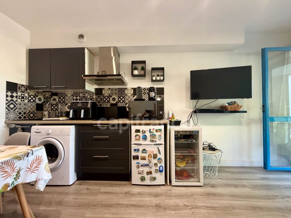 Vente Appartement BALARUC-LES-BAINS(34), VENDU MEUBLÉ, STUDIO RÉNOVÉ EN RDC, TERRASSES, DEUX STATIONNEMENTS PRIVÉS, PROCHE DES THERMES Balaruc les bains