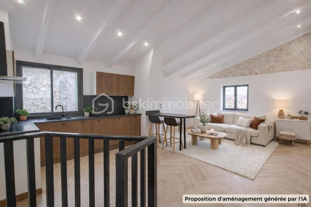Maison de village rénovée 87 m²  2 ch + bureau  cave indépendante  calme impasse
