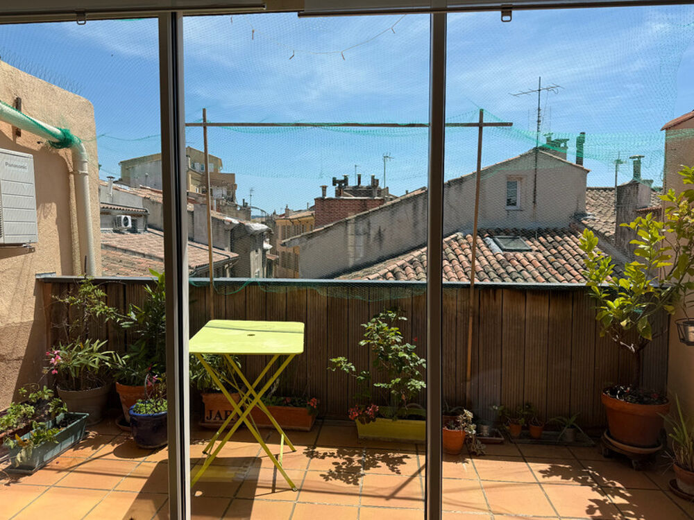 T2 Duplex dernier étage 57m² + terrasses  Vues toits & Thermes  Aix Centre