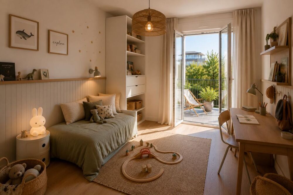 Vente Appartement BAS CENON, Grand T3 TRAVERSANT avec deux balcons et Parking Cenon