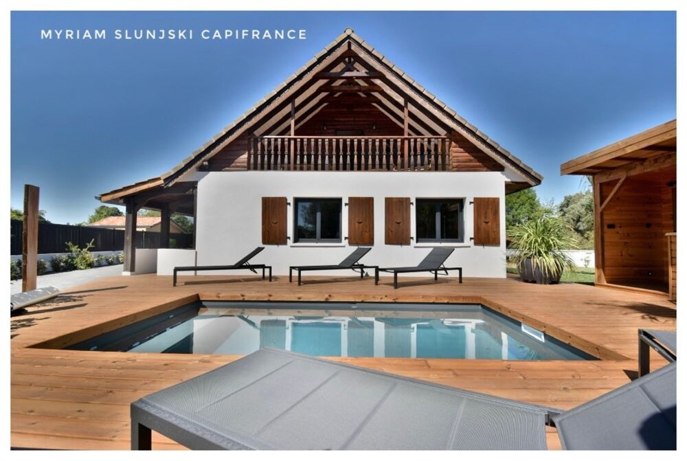 Vente Villa Dpt Landes (40), à vendre SOORTS-HOSSEGOR villa de charme rénovée de 210 m² environ au calme Soorts hossegor