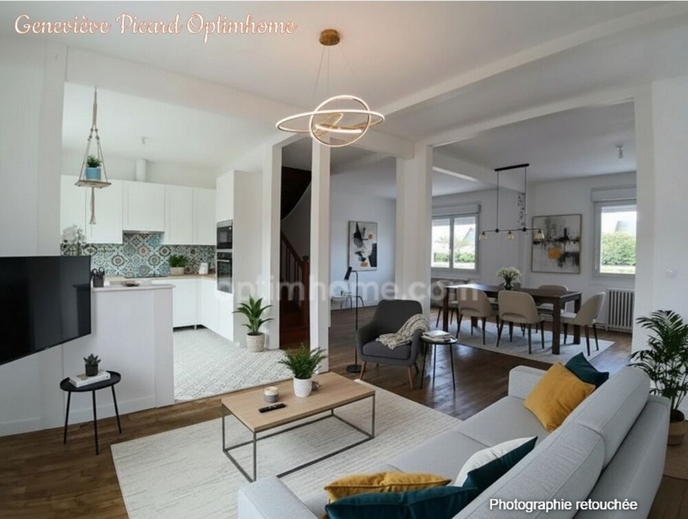 Vente Maison Coup de coeur à Loudéac - Maison rénovée de 97 m2 avec jardin de 800 m2 clos - sous-sol complet Loudeac