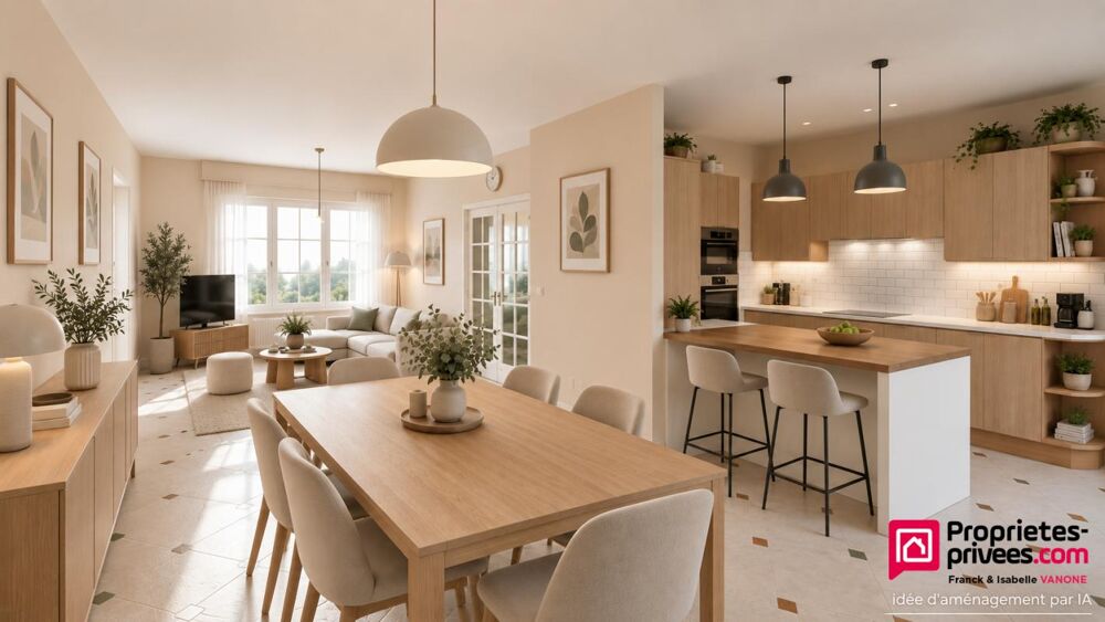 Vente Maison Traditionnelle au calme - 3 chambres - garage - jardin vue dégagée - 98 m² Perenchies