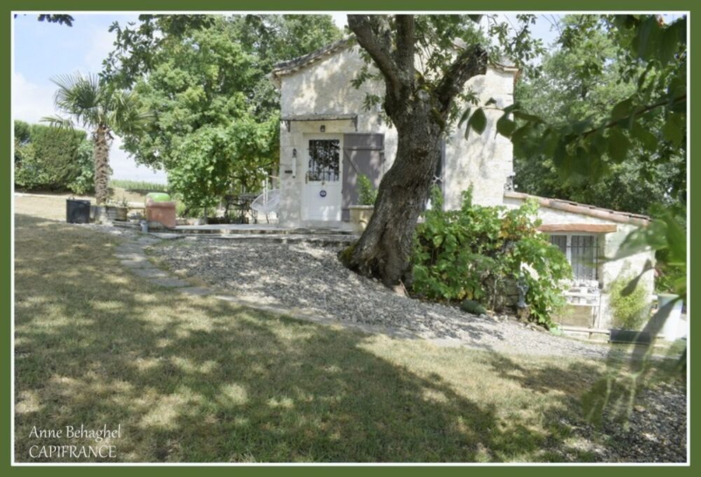 Entre Lectoure et Astaffort- Maison en pierre 5 pièces-127m2- terrain 1526m2