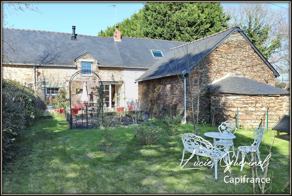 Maison en pierre à Rougé (44)  188 m²  3 chambres  Jardin arboré  À 5 min de Châteaubriant  Environnement calme
