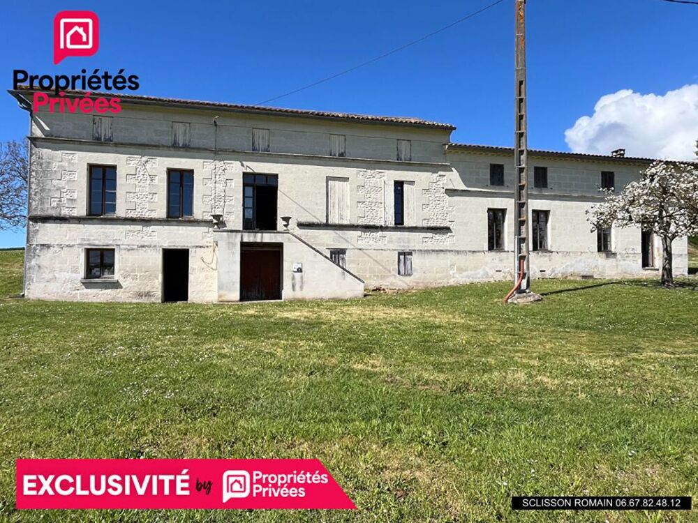 Exclusivité Propriété Saint Thomas De Conac - 145 m2 - 310m2 de dépendances- terrain 3871m2 - PRIX 214 219 HAI