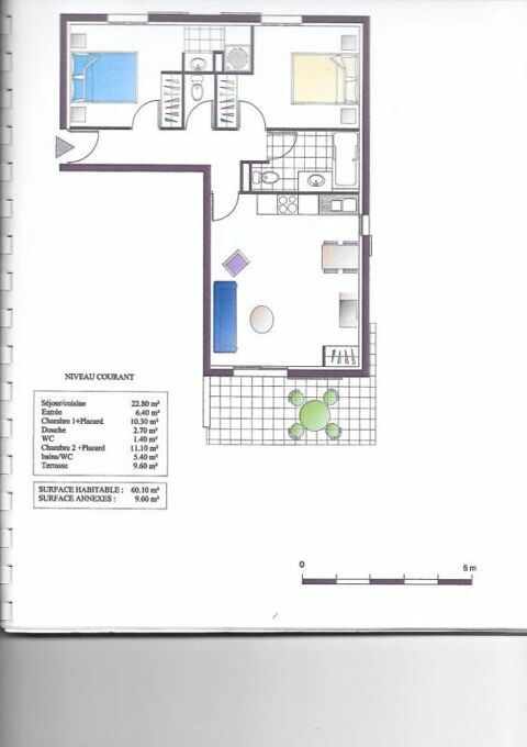  Appartement � louer 3 pi�ces 59 m�