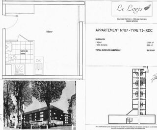  Appartement � vendre 1 pi�ce 21 m�